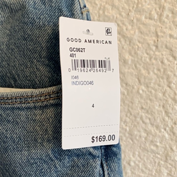 Good American Good Classic Light Wash High Waist Distressed Jeans Women’s 6 - Picture 5 of 6